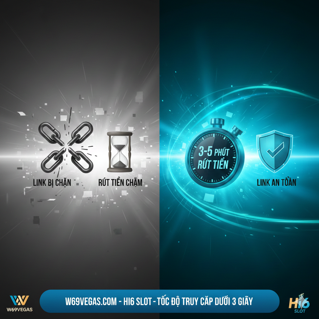 Ảnh minh họa cho các ưu điểm cốt lõi: Uy tín, Bảo mật, Nạp Rút tiền siêu tốc. Hình ảnh lấy tông màu xanh đậm và vàng làm nền tảng. Chia bố cục thành hai nửa: một bên là Biểu tượng Khóa/Khiên Bảo Mật lớn (SSL 128 bit) với logo Hi6 nhỏ gọn, thể hiện sự an toàn tuyệt đối. Nửa còn lại là Biểu tượng Đồng Hồ Bấm Giờ (thể hiện 5-15 phút) và các icon Thẻ Ngân Hàng/Ví Điện Tử (Momo, Zalo Pay), nhấn mạnh tốc độ giao dịch. Phong cách chuyên nghiệp, sử dụng hiệu ứng ánh sáng lấp lánh (sparkles) xung quanh các biểu tượng quan trọng để tạo điểm nhấn.